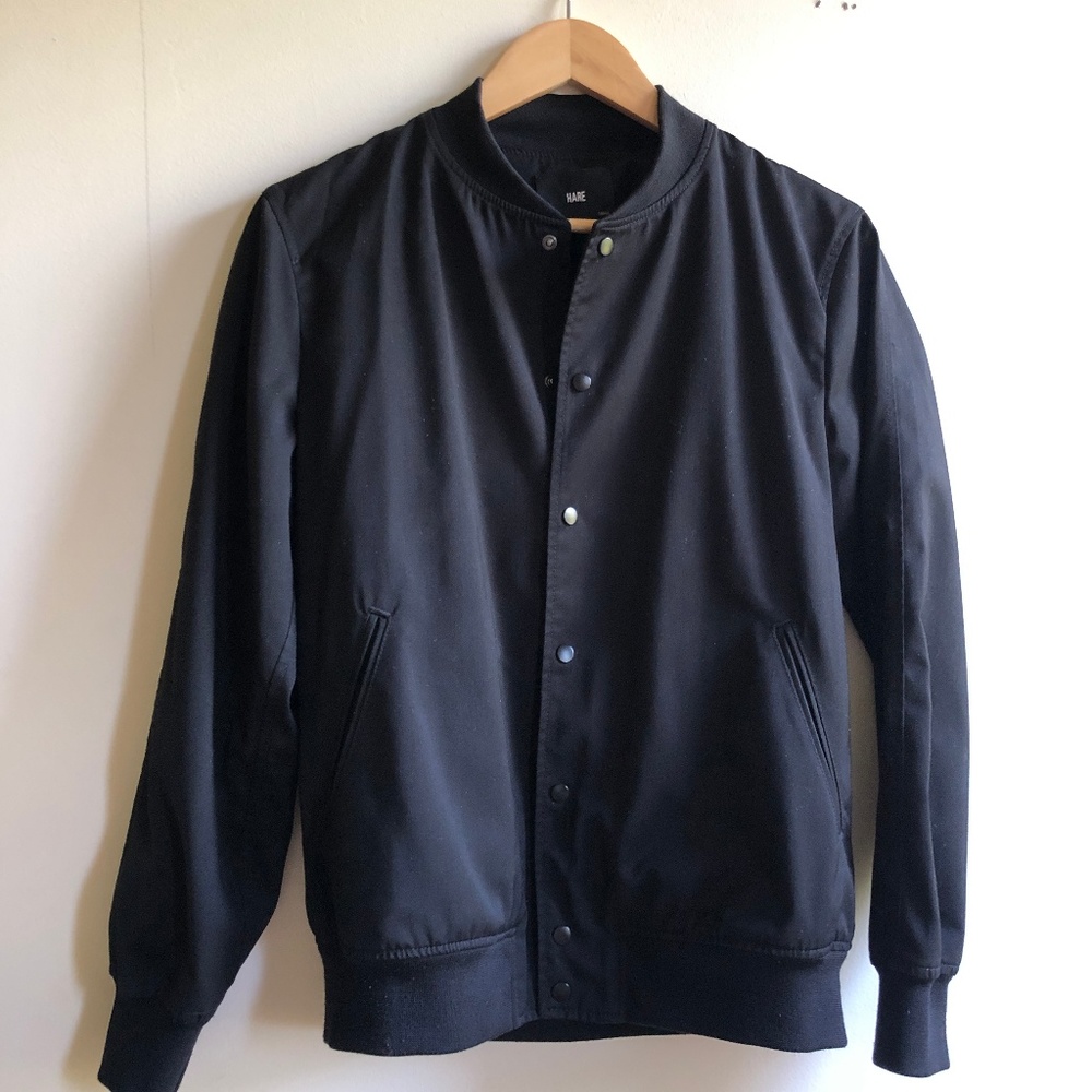 HARE Black Bomber Jacket
